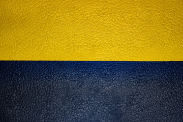 Yellow black leather texture closeup