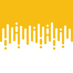 Rounded halftone lines transition abstract background, vector illustration