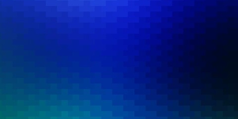 Light Blue, Green vector pattern in square style. Abstract gradient illustration with colorful rectangles. Template for cellphones.