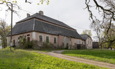 Fototapeta na wymiar old majestic manor estonia europe