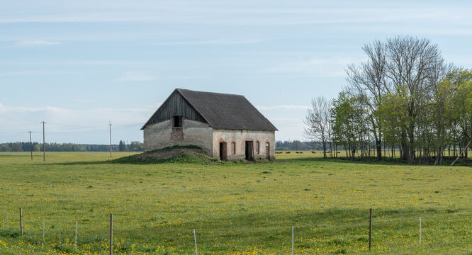 old barn style building in estonia