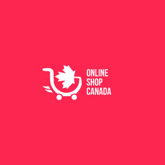 Shop online Canada logo simple