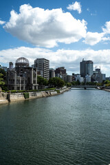 Fototapeta premium The Atomic Bomb Dome World Heritage Site in Hiroshima, Japan