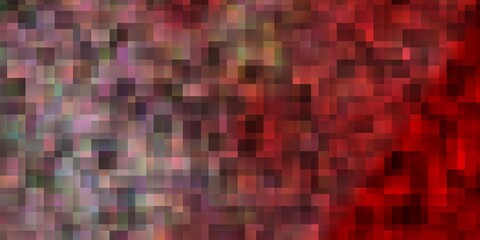 Fototapeta premium Light Red vector texture in rectangular style.