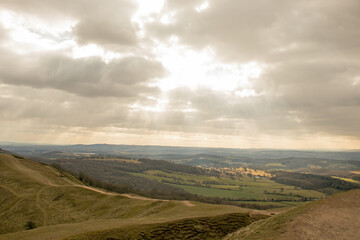 Clouds over the Malvern hills