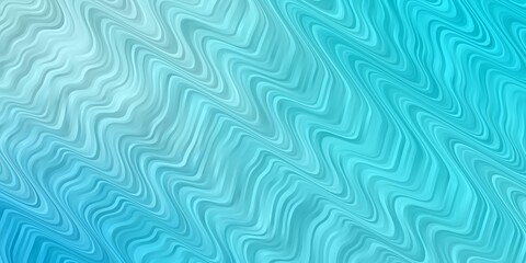 Light BLUE vector template with wry lines. Colorful abstract illustration with gradient curves. Pattern for websites, landing pages.
