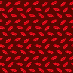  Seamless background for design. Lips, mouth, kiss, smile. Color illustration. Women's beautiful lips. Textile seamless pattern. Print for clothes.