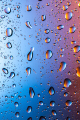 水滴とネオンライトのグラフィック素材