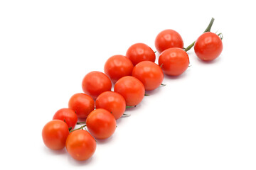 fresh tomatoes isolated on white