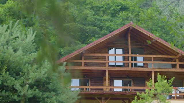 Mountain log cabin