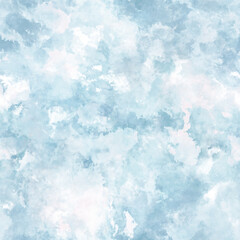 Seamless cloud pattern - blue and white