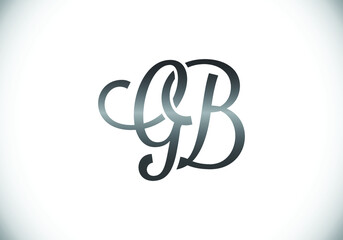 Initial Monogram Letter GB Logo Design Vector Template. GB Letter Logo Design 