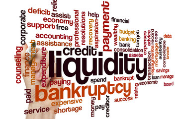 Liquidity word cloud concept