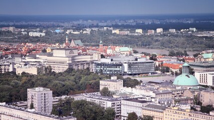 Obraz premium Warsaw city - Poland landmarks