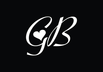 Initial Monogram Letter GB Logo Design Vector Template. GB Letter Logo Design 