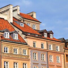 Fototapeta na wymiar Warsaw Rynek city square - Poland landmarks