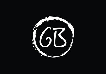 Obraz premium Initial Monogram Letter GB Logo Design Vector Template. GB Letter Logo Design 