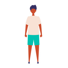 Vector flat illustration of standing man