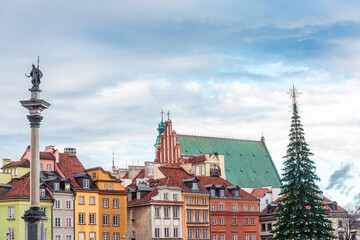 Old Market Square in Warsaw, Poland