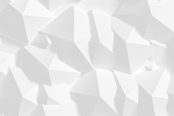 Abstract white polygonal background.