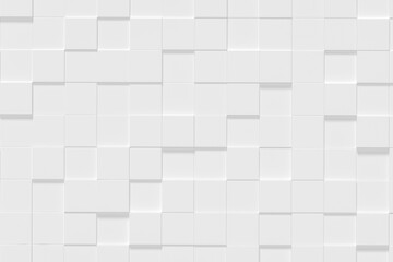 White cubes abstract background