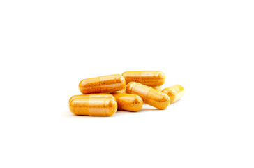 pills isolated on white background