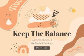 Keep The Balance Banner Template
