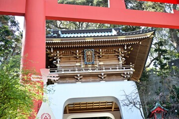 The gate of shrine in Japan.