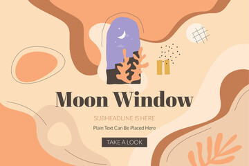 Moon Window Banner Template