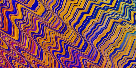 Light Multicolor vector layout with wry lines. Bright illustration with gradient circular arcs. Pattern for booklets, leaflets.