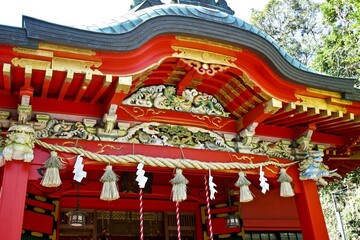 The red shrine in Japan.
