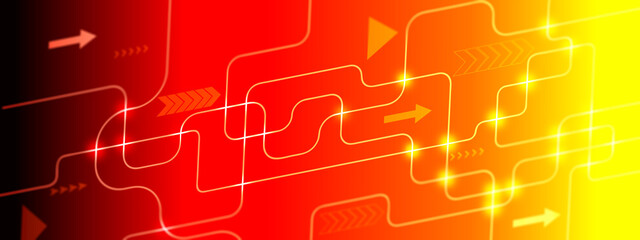 golden technology motion background 