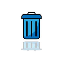 Trash Can Icon Vector