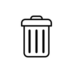 Trash Can Icon Vector
