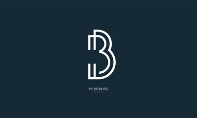 Alphabet letter icon logo B
