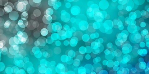 Light BLUE vector pattern with spheres. Colorful illustration with gradient dots in nature style. Pattern for wallpapers, curtains.