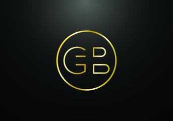 Initial Monogram Letter GB Logo Design Vector Template. GB Letter Logo Design 