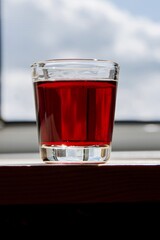 glass of red wine