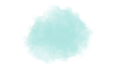 Abstract light green watercolor texture on white