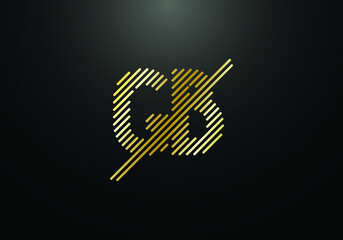 Initial Monogram Letter GB Logo Design Vector Template. GB Letter Logo Design 