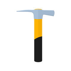 Carpenter hammer tool icon. Vector stock image.
