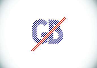 Initial Monogram Letter GB Logo Design Vector Template. GB Letter Logo Design 