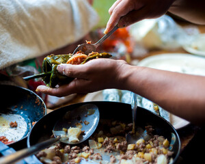 Obraz premium preparing food in the kitchen