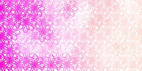 Light Pink vector backdrop with curves.