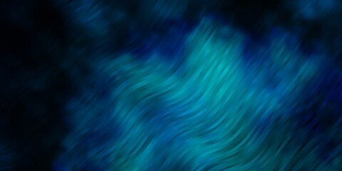 Dark BLUE vector texture with circular arc. Colorful illustration in circular style with lines. Template for your UI design.