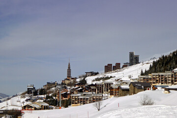 Les Menuires Three Valleys Ski Region French Alps France