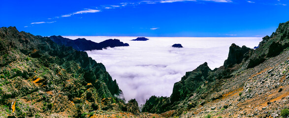MIrador Roque de los Muchachos - La palma, Canary islands. Highest point of the island