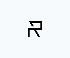 Obraz premium Abstract letter R logo design vector template