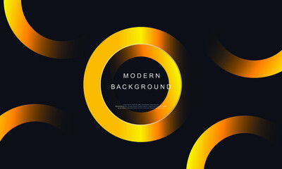 Black premium background with luxury dark golden geometric elements.