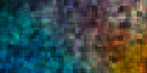 Light Blue, Yellow vector background with rectangles.